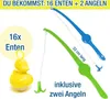 Enten Angeln | 16x gelbe Entchen mit Öse & Gewicht | Inkl. Produktbild-Vorschau 3