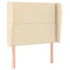 vidaXL Kopfteil mit Ohren Creme 93x23x118/128 cm Stoff Produktbild-Vorschau 1