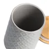 ZELLER 19849 Vorratsdose 720 ml Keramik, grau mit Produktbild-Vorschau 2