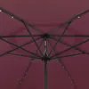 vidaXL Slnečník s LED osvetlením 400 cm Bordeaux Náhľad obrázku produktu 2