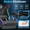 Herná stolička Hoffree, ergonomická, s masážnou funkciou (2 Náhľad obrázku produktu 8