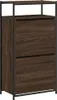 Botník hnědý dubový vzhled 60x34x112 cm materiál na bázi Náhled obrázku produktu 5