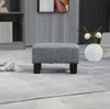 Hocker,Fußhocker mit Stoffbezug in Leinenoptik, Sitzhocker Produktbild-Vorschau 2