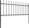 vidaXL Recinzione da giardino con punte di lancia in Anteprima dell’immagine prodotto 1