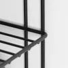 A close-up view of a black metal shelf against a white background. Náhled obrázku produktu