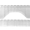 Two white lace valances are shown against a white background. Produktbild-Vorschau