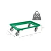 SparSet 6x Transportroller für Euroboxen 60x40cm mit Produktbild-Vorschau 3
