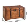 Kobolo Truhe Schatztruhe Holztruhe KEEPER 80x45x50 cm mit Produktbild-Vorschau 3