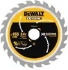 A close-up of a DeWALT circular saw blade. Voir les images du produit