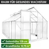 BRAST Gewächshaus Aluminium mit Fundament | 430x250x205cm | Produktbild-Vorschau 9