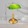 Tischleuchte, Bankerlampe, Zugkette, altmessing, grün, H 36 Produktbild-Vorschau 11