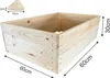 Lermowoood Hochbeet aus Holz 60x60x30 cm Natur – Produktbild-Vorschau 3