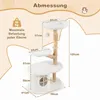 COSTWAY, árbol para gatos de 105 cm con escondite, poste de Vista previa de la imagen del producto 2