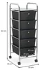 Rollcontainer GINA, chrom/schwarz - Rollwagen mit 5 Produktbild-Vorschau 10