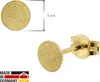 trendor 51029 Damen-Ohrringe 333 / 8K Gold Eismatt Ohrstecker ⌀ 5 mm 4 Produktbild-Vorschau