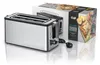 A stainless steel toaster and its packaging are displayed on a white background. Anteprima dell’immagine prodotto