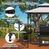 GOPLUS Grillpavillon, Grill Pavillon Doppeldach mit 2 Produktbild-Vorschau 4