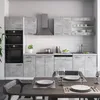 Küchenzeile Vicco R-Line Beton 300 cm mit Hochschrank, ohne Produktbild-Vorschau 4