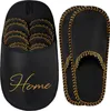 ONVAYA® ABS Gästepantoffel | Home schwarz-gold | 6er Set | Produktbild-Vorschau 2