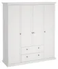 Tvilum 753694949, Weiß, Garderobe, 9 Regale, 4 Tür(en), Produktbild-Vorschau 4