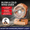 Camping-Ventilator mit LED-Licht, starker Produktbild-Vorschau 7