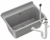 Granitan - Waschbecken - Ausgussbecken - 61x41x30 cm - Grau Produktbild-Vorschau 1