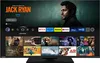A television screen displaying a streaming service interface with various show posters and app icons. Produktbild-Vorschau