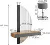 A diagram showing the dimensions of a vanity table and stool. Anteprima dell’immagine prodotto