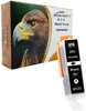 A product shot of an ink cartridge and its packaging. Produktbild-Vorschau