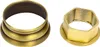 Two brass-colored plumbing fixtures on a white background. Podgląd zdjęcia produktu