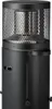A close-up, studio shot of a black outdoor heater. Produktbild-Vorschau