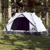 vidaXL Kuppel-Campingzelt 2 Personen Weiß Verdunkelt Quick Produktbild-Vorschau 2
