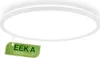 A white circular LED ceiling lamp with a green tag attached. Produktbild-Vorschau