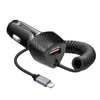 Ładowarka samochodowa FORCELL CARBON USB QC 3.0 18W + kabel Podgląd zdjęcia produktu 5