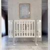 Lit bébé Veres Monaco (120x60 cm) - Blanc Gris Voir les images du produit 3