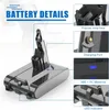 Dyson V7 (SV11) Ersatzakku, hellgrau, 6000 mAh 6,0 Ah, Produktbild-Vorschau 3