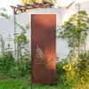 4x Sichtschutz Metall - 160 cm x 50 cm - Edelrost - Produktbild-Vorschau 4