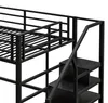 Kinderhoogbed 140x200 cm , Met opbergladder en legplanken , Productafbeelding-voorbeeld 15