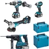 Makita DLX4104TJ1 i sada DGA513+DHR243+DHP481+DTD153 Anteprima dell’immagine prodotto 3