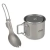 Lixada Kochgeschirr-Set, 550 ml, ultraleicht, Titan-Tasse Produktbild-Vorschau 1