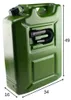 Anwicar Benzinkanister Kunststoff 20 L Olive , Produktbild-Vorschau 4