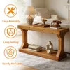FATIVO Tavolo consolle lungo 120 cm – tavolo in legno con Anteprima dell’immagine prodotto 6