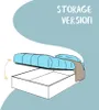 ITYHOME - Gepolstertes Bett mit Bettkasten 160x190 mit Produktbild-Vorschau 5