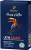 A dark blue box of Tchibo Privat Kaffee with an illustration of a toucan. Podgląd zdjęcia produktu