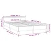 Bettgestell ohne Matratze Schwarz 120x190 cm Stoff Produktbild-Vorschau 8