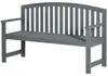 Gartenbank 2-Sitzer Tannenholz, 143x51x85 cm, Grau, Produktbild-Vorschau 2