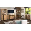 A modern living room or home office setup featuring wooden furniture. Produktbild-Vorschau