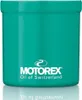 A teal colored tub of Motorex Bike Grease with the brand logo and text on the front, set against a white background with a reflection. Produktbild-Vorschau
