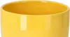 A close-up shot of the top rim of a yellow ceramic pot. Anteprima dell’immagine prodotto