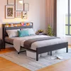 Flieks postel pro mládež 140x200cm s funkcí nabíjení (USB a Náhled obrázku produktu 2